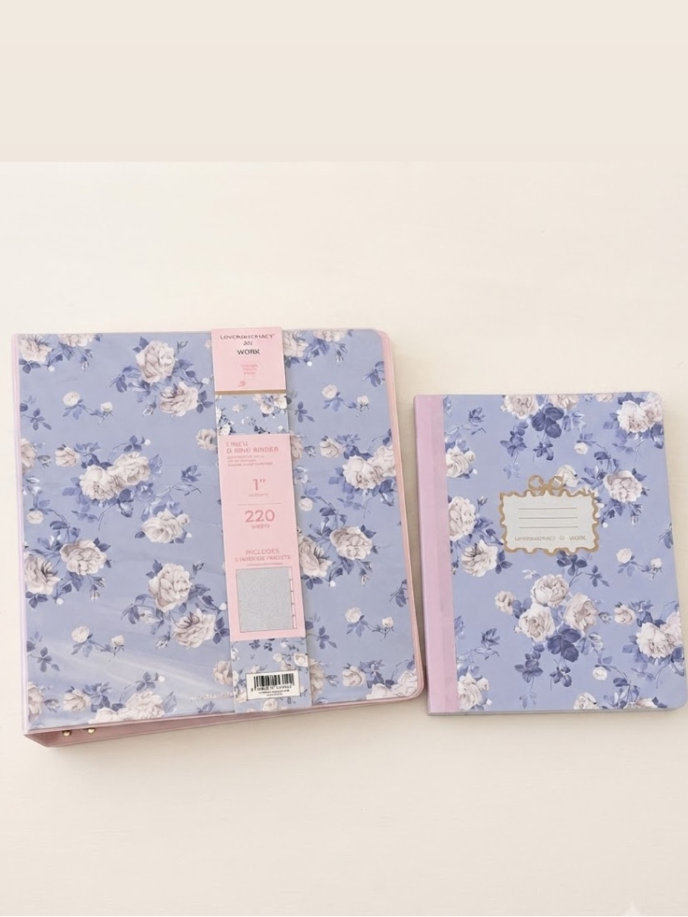 LoveShackFancy Everblooming Rosettes Binder and Composition Book